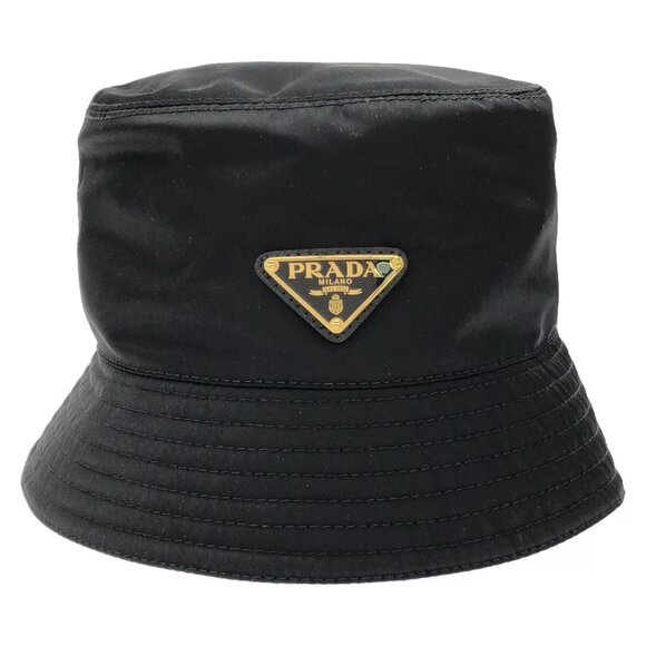 PRADA hat 1HC1372DMIF0632M Nylon Black NEW Women - Picture 1 of 8